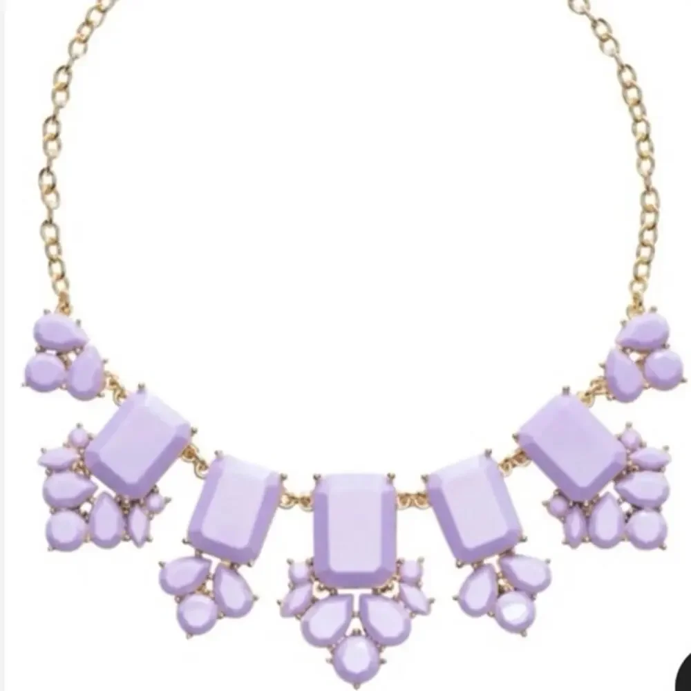 Kate Spade Daylight Jewels Collar Pale Lilac Lavender Purple Gems Necklace‎